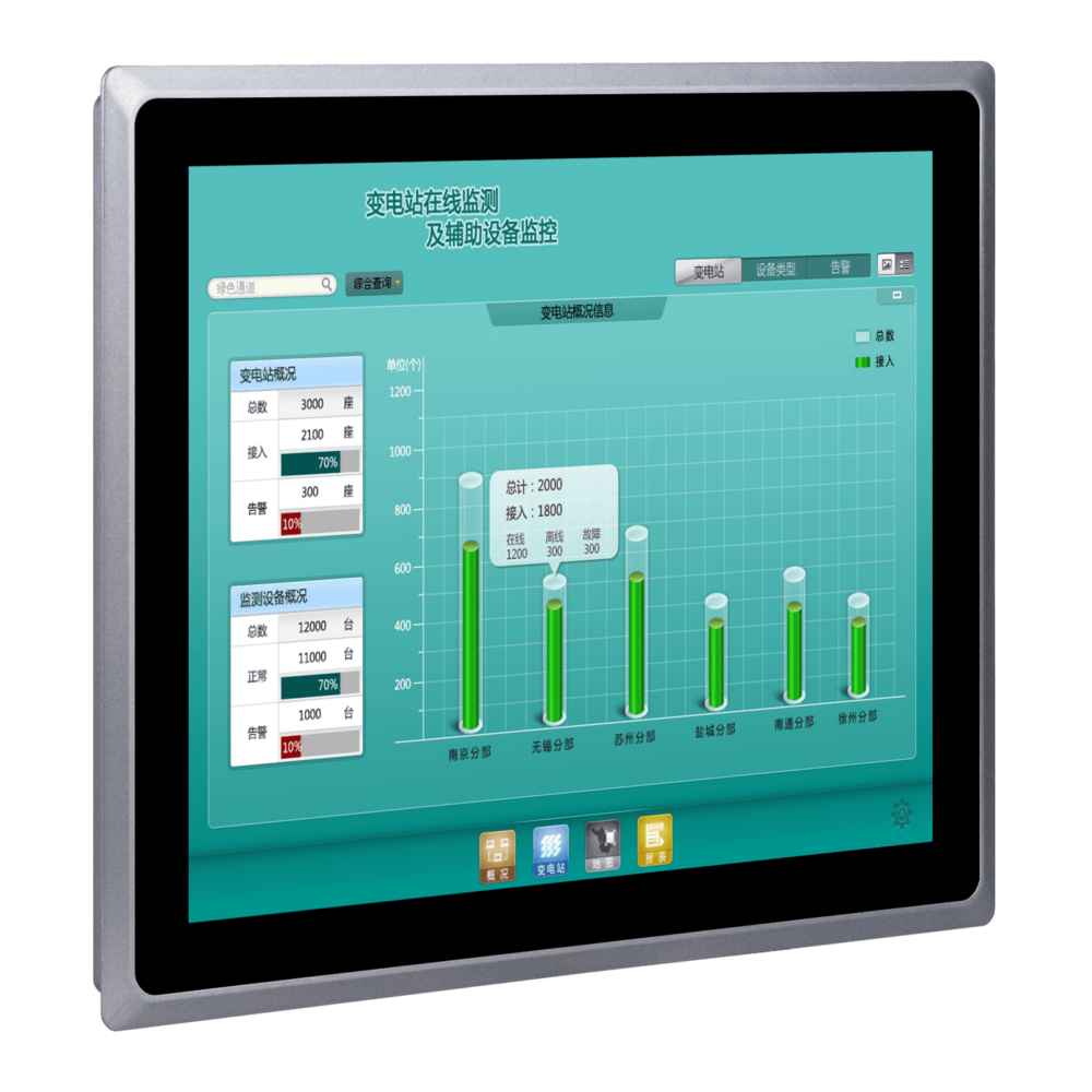 SCD-A150SR 15 inch touch screen industrial monitor