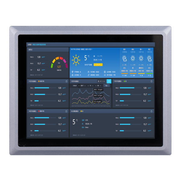 12.1 inch fanless embedded industrial panel PC SCP-K121SR - Image 2