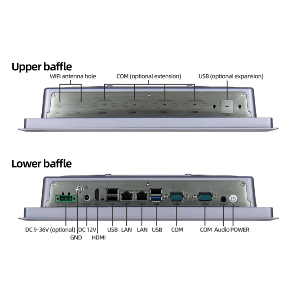 12.1 inch fanless embedded industrial panel PC SCP-K121SR - Image 9