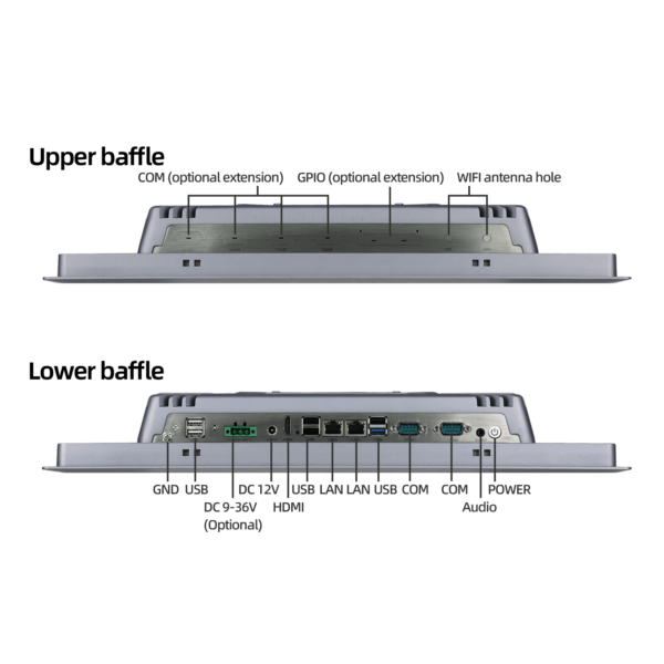 19 inch Core i3 i5 i7 industrial panel PC SCP-K190SR - Image 9